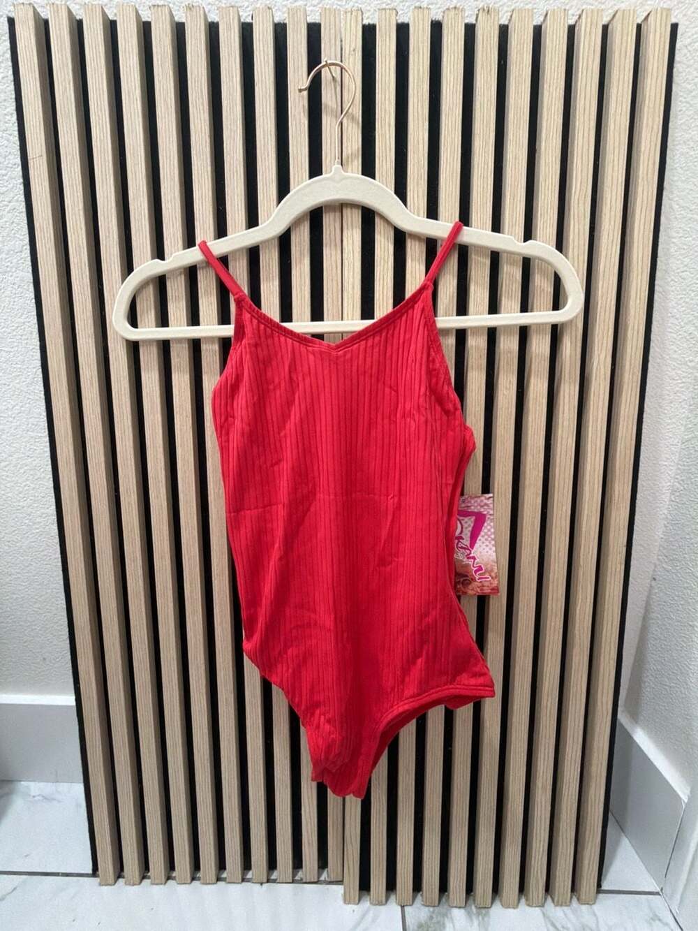 Kanu Surf Drop Needle Solid Swimsuit Size 12 Red One-Piece